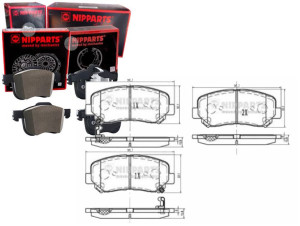 Klocki Hamulcowe Przód Mazda Cx-5 2.0 Nipparts Nip