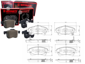Klocki Hamulcowe Toyota Auris 2.0 D-4d Nipparts Ni