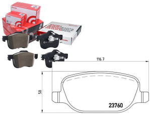 Klocki Hamulcowe Alfa Romeo 159 05- Tył Brembo