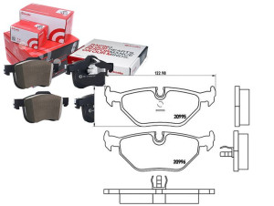 Klocki Hamulcowe Bmw 5 E34 88-97 Tył Brembo