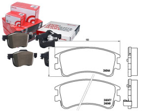 Klocki Hamulcowe Mazda 6 02-07 Brembo