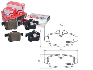 Klocki Hamulcowe Mini Cooper 06- Tył Brembo