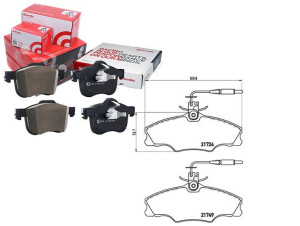 Klocki Hamulcowe Peugeot 406 1.6-1.8 95- Brembo