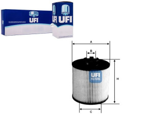 Filtr Oleju Vectra 1.8 16v 06- Ufi