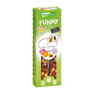 KOLBA DLA GRYZONI I KRÓLIKÓW Funny z owocami NESTOR 2 szt. [Funny-O]