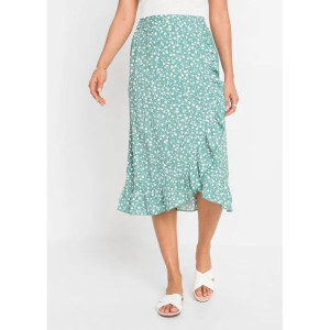Spódnica Midi W Kwiaty Z Falbankami 46-48 912275