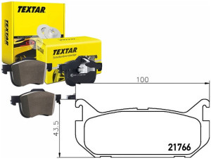 Klocki Hamulcowe Mazda Tył 626 92- Textar