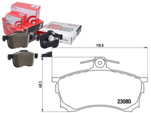 Klocki Hamulcowe Mitsubishi Carisma 95-99 1.6-1.9t