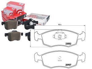 Klocki Hamulcowe Fiat Albea 01-06 Brembo