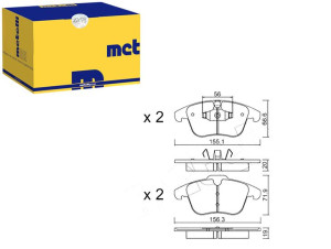 Klocki Hamulcowe Przód Ford S-max 06- Metelli