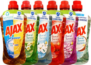 Ajax Płyn Do Mycia Podłóg Zestaw 6 X 1 L Różne