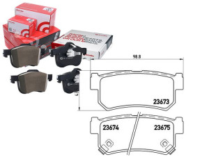 Klocki Hamulcowe Ssangyong Rexton 02- Tył Brembo