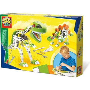 SES CREATIVE Dinosaur Building Game - Metal