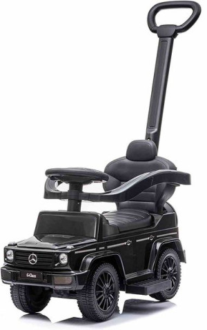 Jeździk pchacz chodzik dla dziecka Mercedes Benz G350d z popychaczem czarny