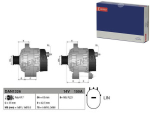 Alternator (14v 150a) Honda Civic Ix Cr-v Iv 1.6d