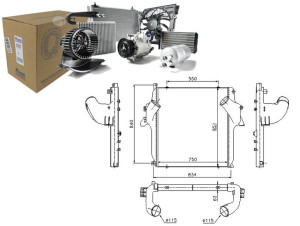 Intercooler Mercedes Actros Actros Mp2 / Mp3 Om541