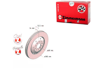 Tarcze Hamulcowe 2szt Audi A6 Rs6 02-05 Pp Zimmerm