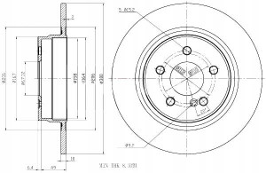 Tarcze Ham. 2szt Mercedes T. W204 07- C200-300 Maxgear