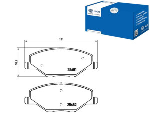 Klocki Hamulcowe Hella Pagid 6ru698151a 6ru698151