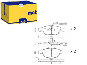 Klocki Hamulcowe Alfa 156 1,8 97- Metelli