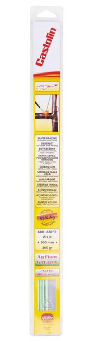 Lut twardy 2mm AG FLAM 6113 RX CASTOLIN 45% srebra -opakowanie 100gr