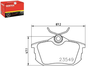 Klocki Hamulcowe Mintex M850978 33456781 Mb850978