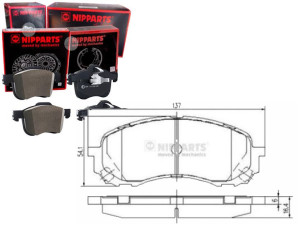 Klocki Hamulcowe Subaru Impreza 01> Nipparts Nippa