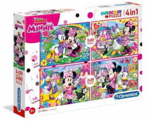 Myszka Minnie Daisy Puzzle Disney 4 Obrazy 4in1