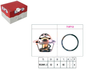 Termostat Mitsubishi 82c Colt 1,1-1,5 04- Eps