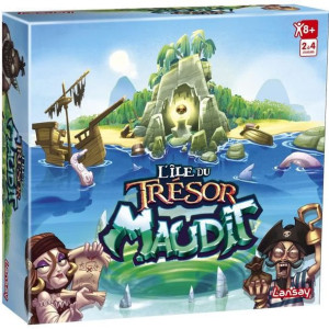 Lansay Games – Przekleta Wyspa Skarbów – Gra planszowa – 6-latki