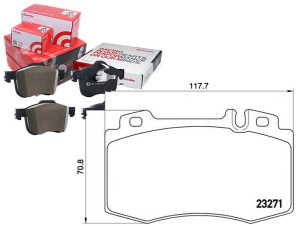 Klocki Hamulcowe Mercedes W220 S-klasa 98-01 Bremb