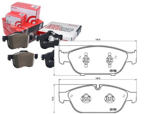 Klocki Hamulcowe Audi A6 11- Przód Brembo