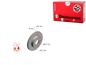 Tarcze Hamulcowe 2szt Kia Picanto 04- Zimmermann