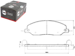 Klocki Hamulcowe Ford Mustang 05- Przód A.b.s.