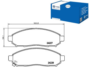 Klocki Hamulcowe Hella Pagid 41060zp025 41060ea025