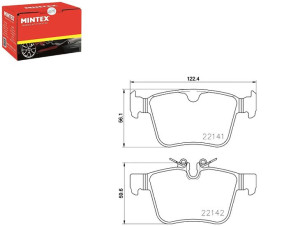 Klocki Hamulcowe Mintex T2h7439 T2h9989 Lr061385 3