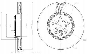 Tarcze Ham. 2szt Volvo P. S70 S90 V70 V90 319x26 Maxgear