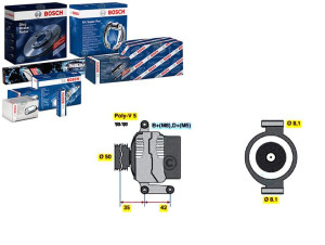 Alternator (14v 90a) Mercedes A (w168) Vaneo (414)