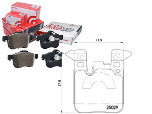 Klocki Hamulcowe Bmw 1 F20 11- Tył Brembo