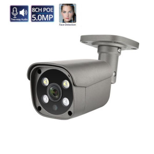 Kamera PoE Tuba Szara 5MP AI Kolor Audio