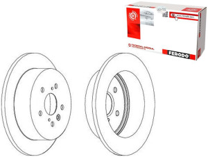 Tarcze Hamulcowe 2szt (291mmx12mm Bez Śrub) Toyota