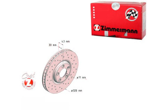 Komplet Tarcz Hamulcowych [zimmermann]