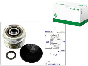 Koło Pasowe Alternatora Ford 2,0 2,2tdci 00- Ina