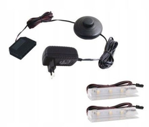 Oświetlenie LED 2 klipy - niebieskie