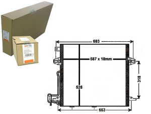Skraplacz Klimatyzacji Mercedes W164 Ml 05- Behr H