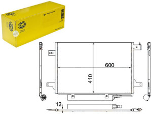 Skraplacz Klimatyzacji Mercedes W169 04- Hella