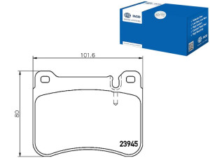 Klocki Hamulcowe Hella Pagid 44205120 A00 37506 Eu