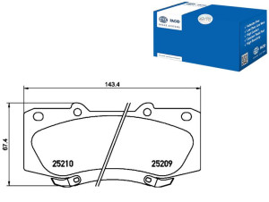 Klocki Hamulcowe Hella Pagid 044650k240 044650k320