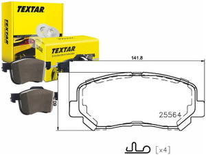 Klocki Hamulcowe P Jeep Cherokke 2.0crd 14- Textar