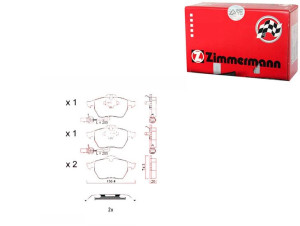 Klocki Hamulcowe Audi A6 (c5) 97-04 Zimmermann